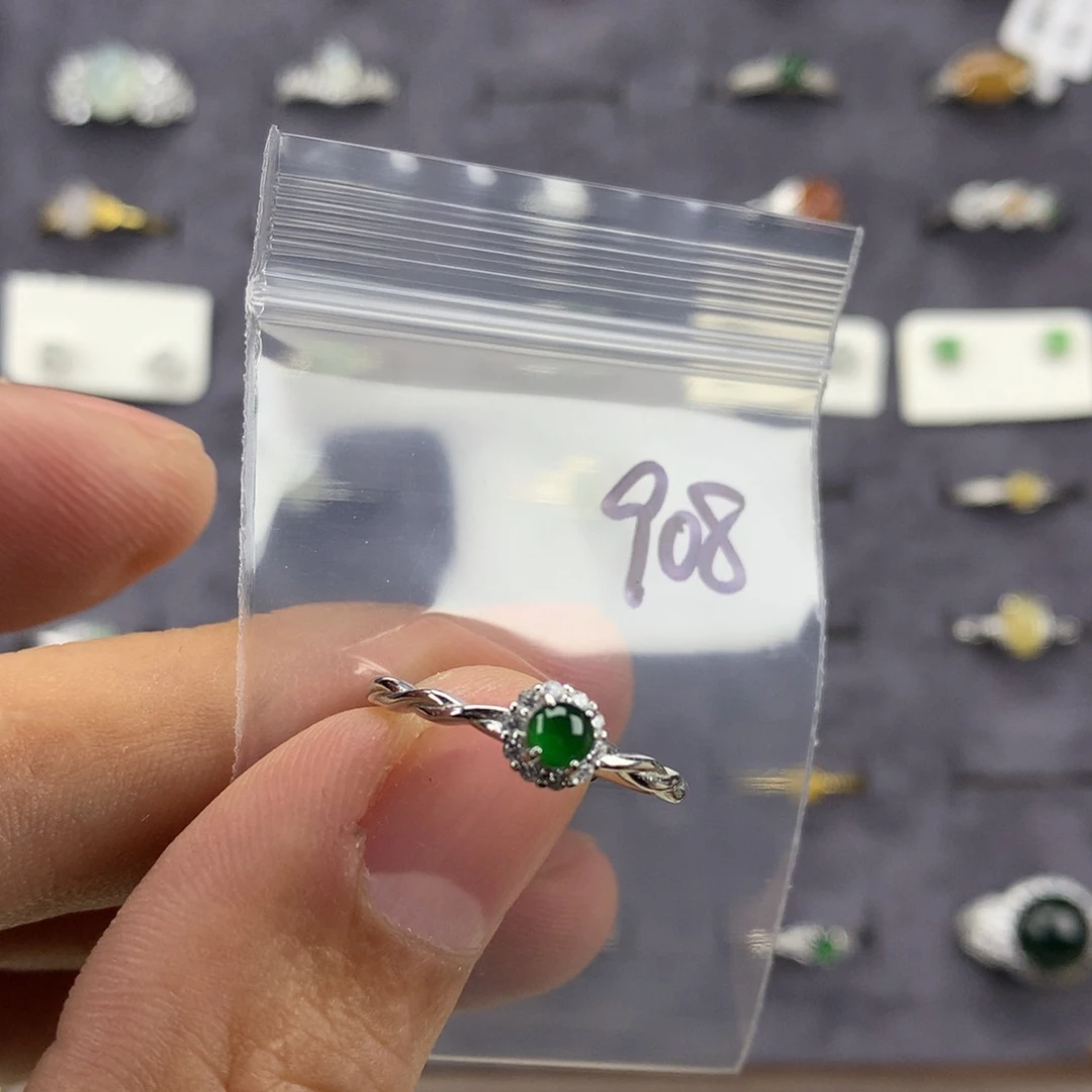 翡翠未镶嵌戒指908