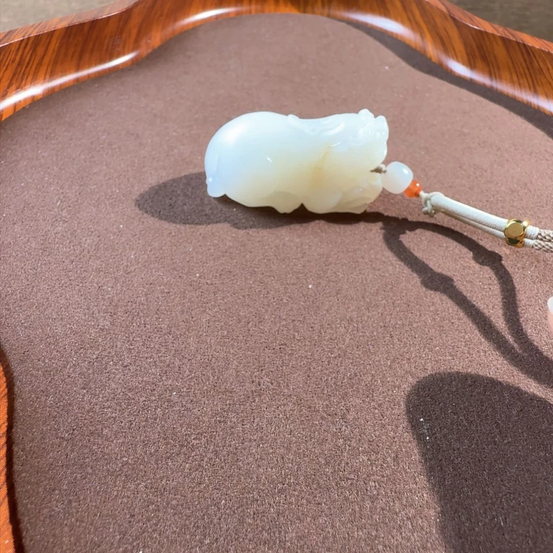 和田玉（白玉）挂件未镶嵌宫*荣