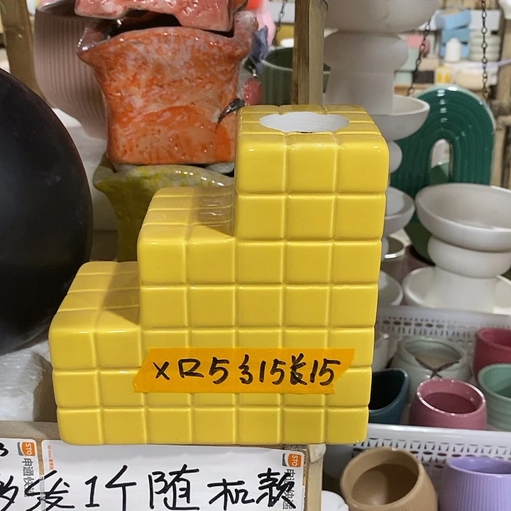 陶摆件陶盆有孔 瑕疵介意勿拍