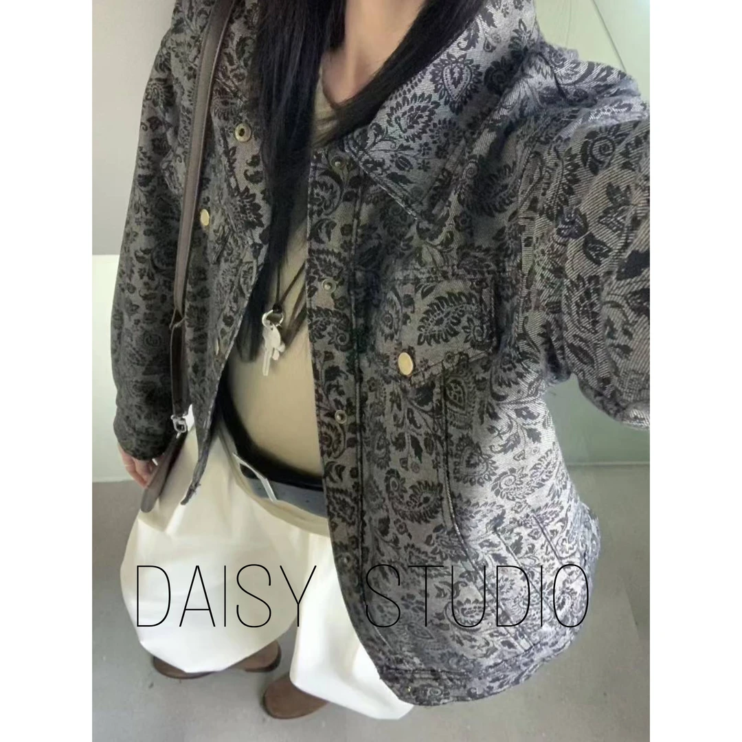【DAISY】翻领免烫耐脏牛仔外套
