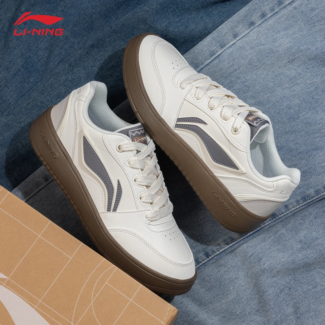 李宁元宝V3男鞋板鞋2025夏季新款低帮运动鞋百搭时尚复古休闲鞋子