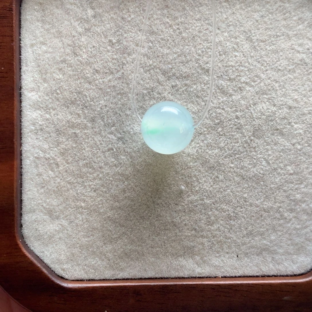 未镶嵌手链翡翠晴水飘绿12mm