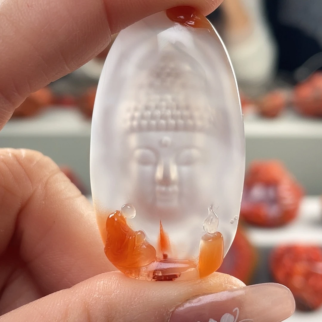 南红玛瑙未镶嵌颈饰