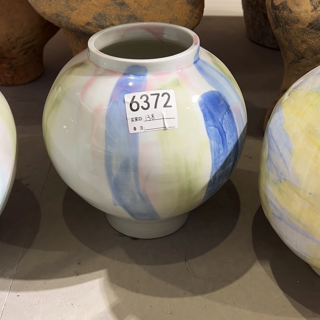 瓶6372高28口11陶瓷花瓶无孔