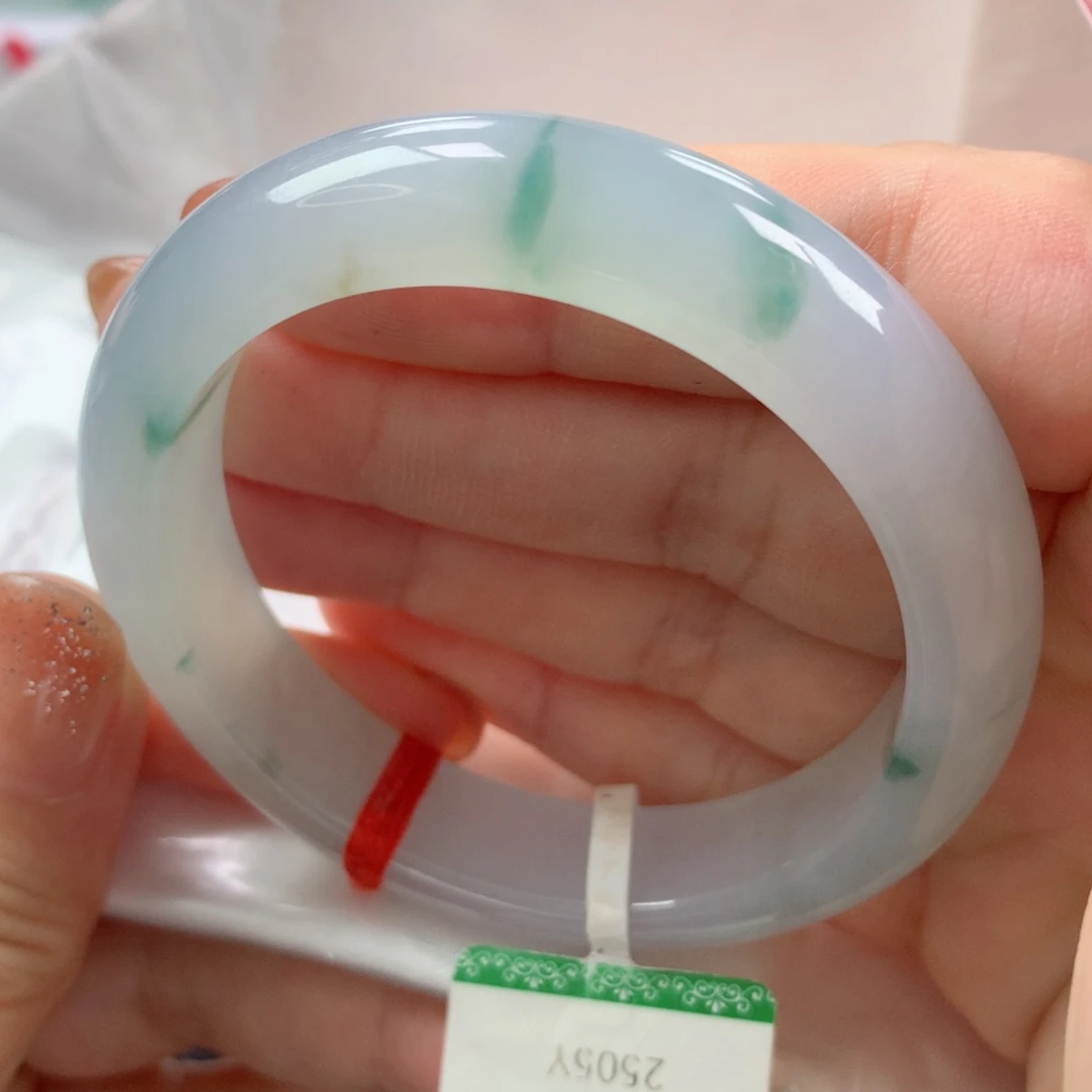 未镶嵌手镯翡翠缅甸天然翡翠51圈