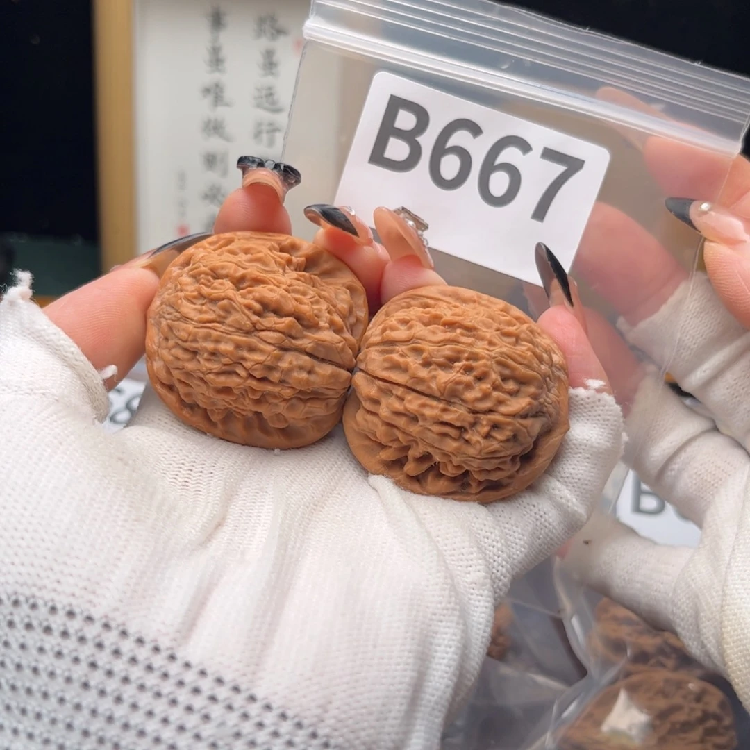****丶把件文玩核桃40莲花b667