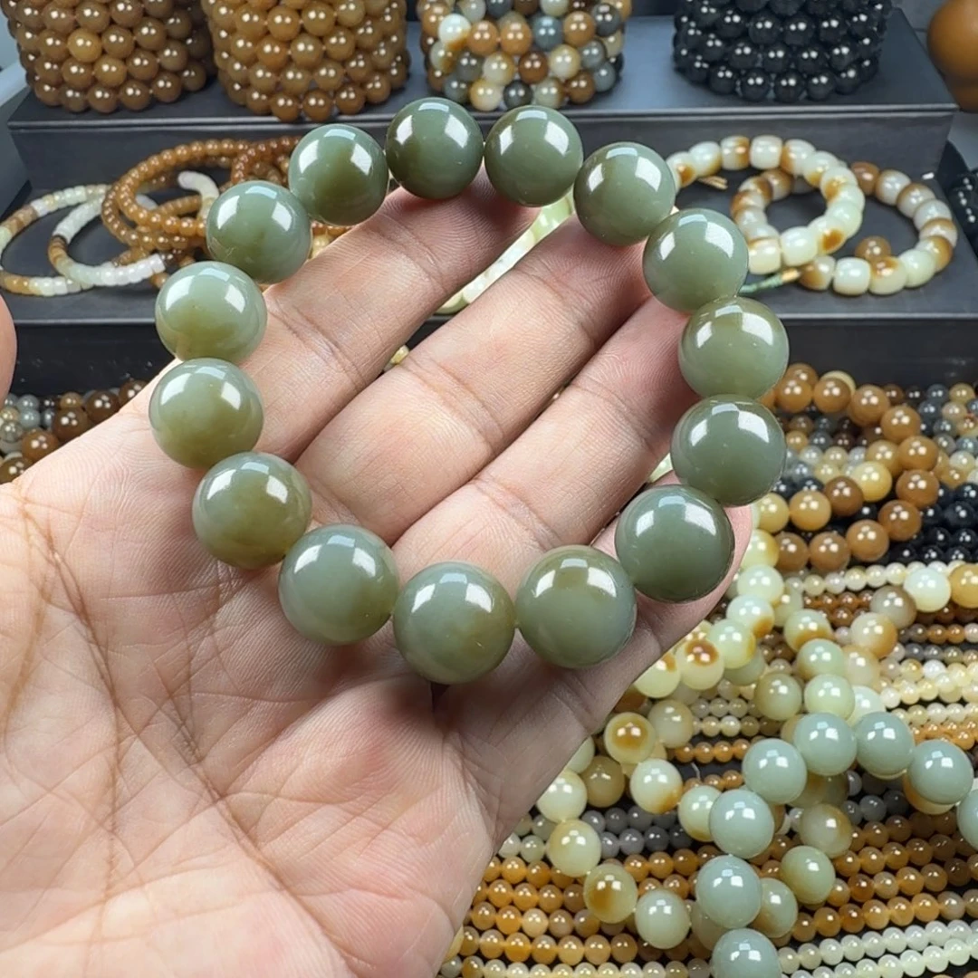 和田玉未镶嵌手链