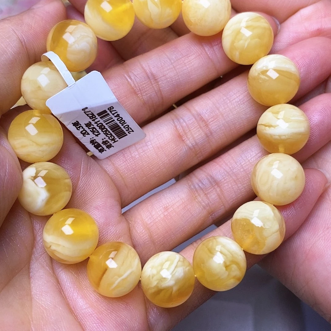 手串蜜蜡未镶嵌13圆珠手串