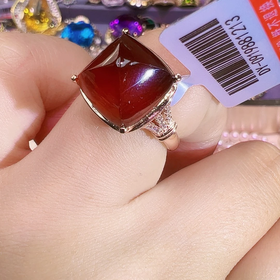 石榴石石榴石银S925镶嵌