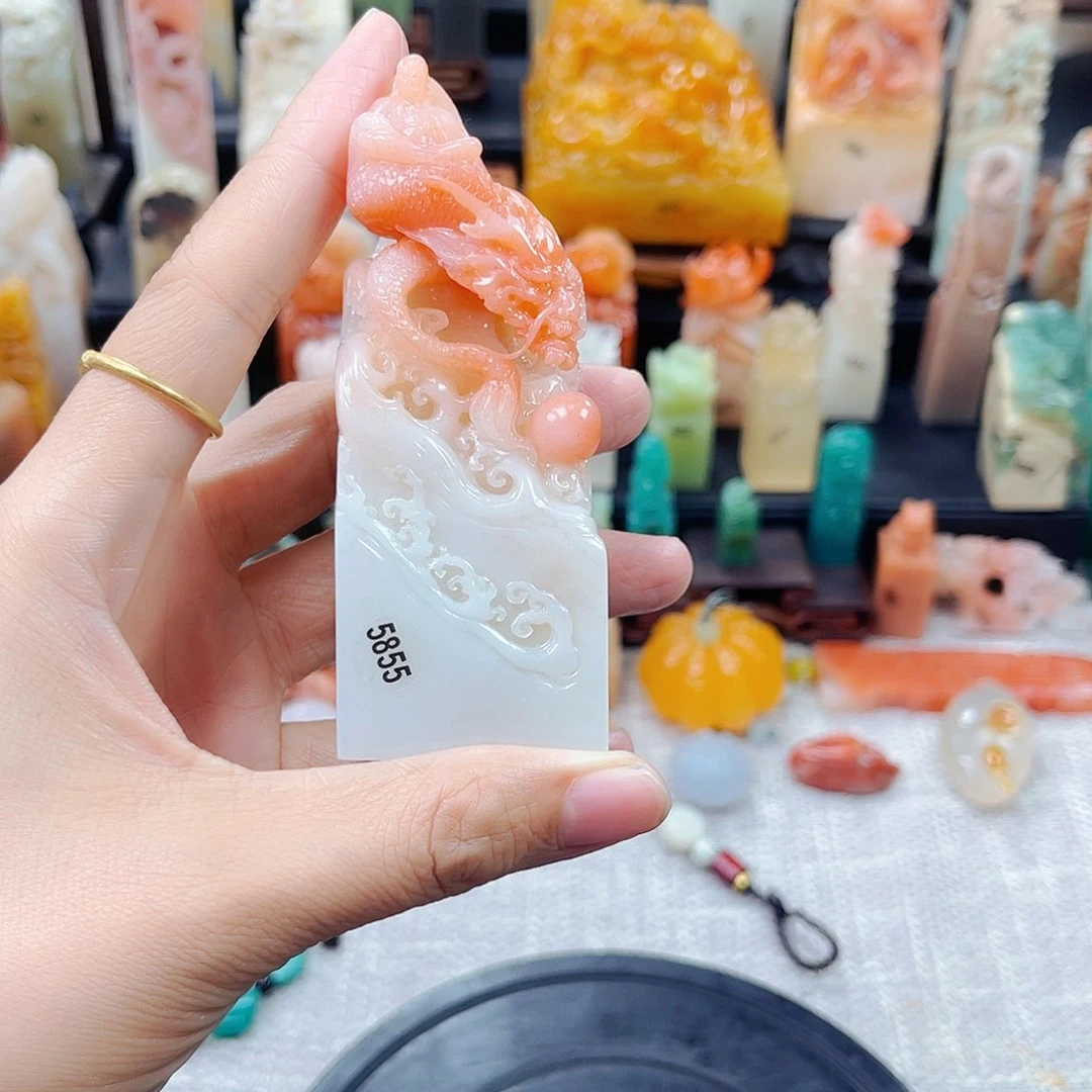 寿山石印石王**啊5855包邮包刻