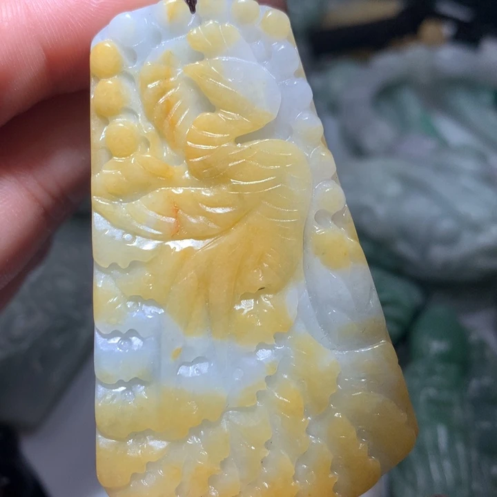 翡翠未镶嵌颈饰保真天然A货翡翠