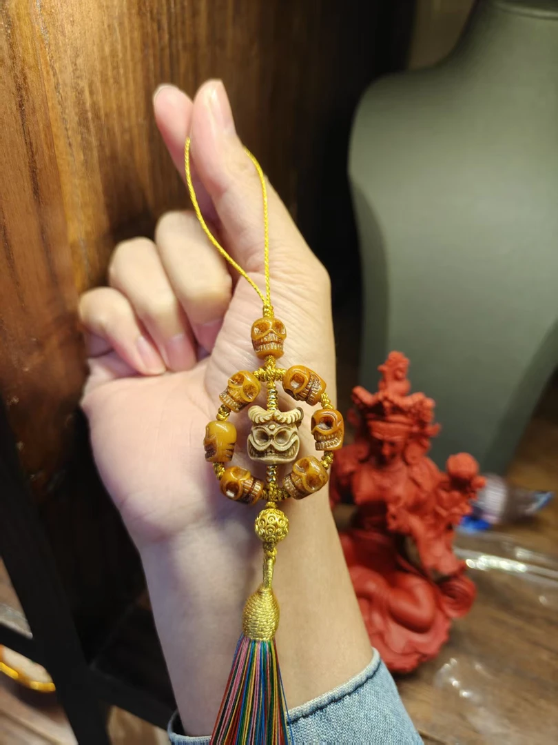 非金属布艺吊坠 【美萍藏传】G王招才吞金兽挂件