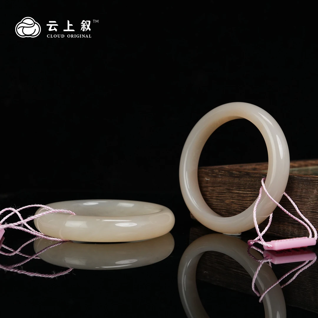 【云上叙】15 QJD023V25835 和田玉手镯-多样性发一10x6mm