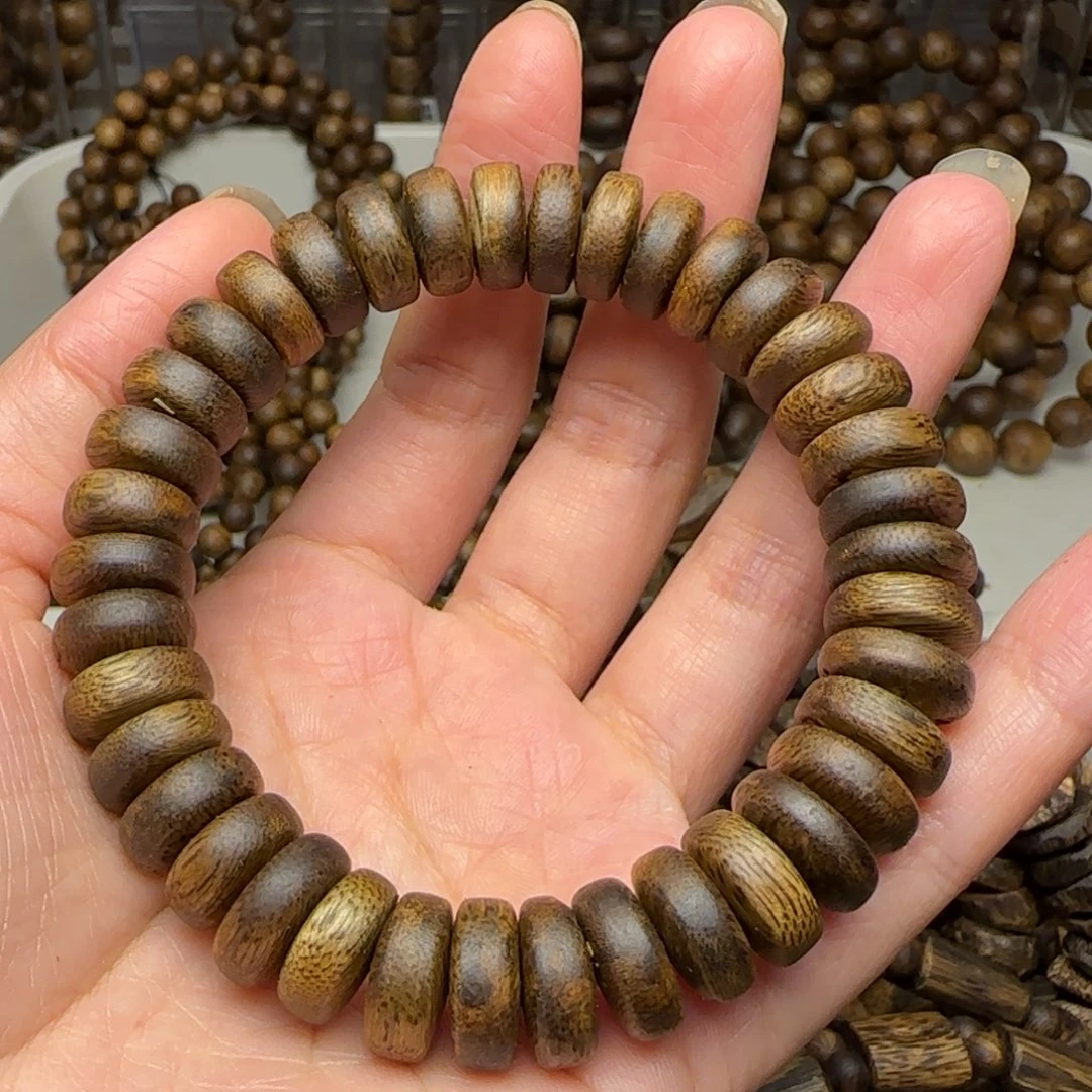 沉香手串宸*单圈1.2规格海南老白棋14.7克老料