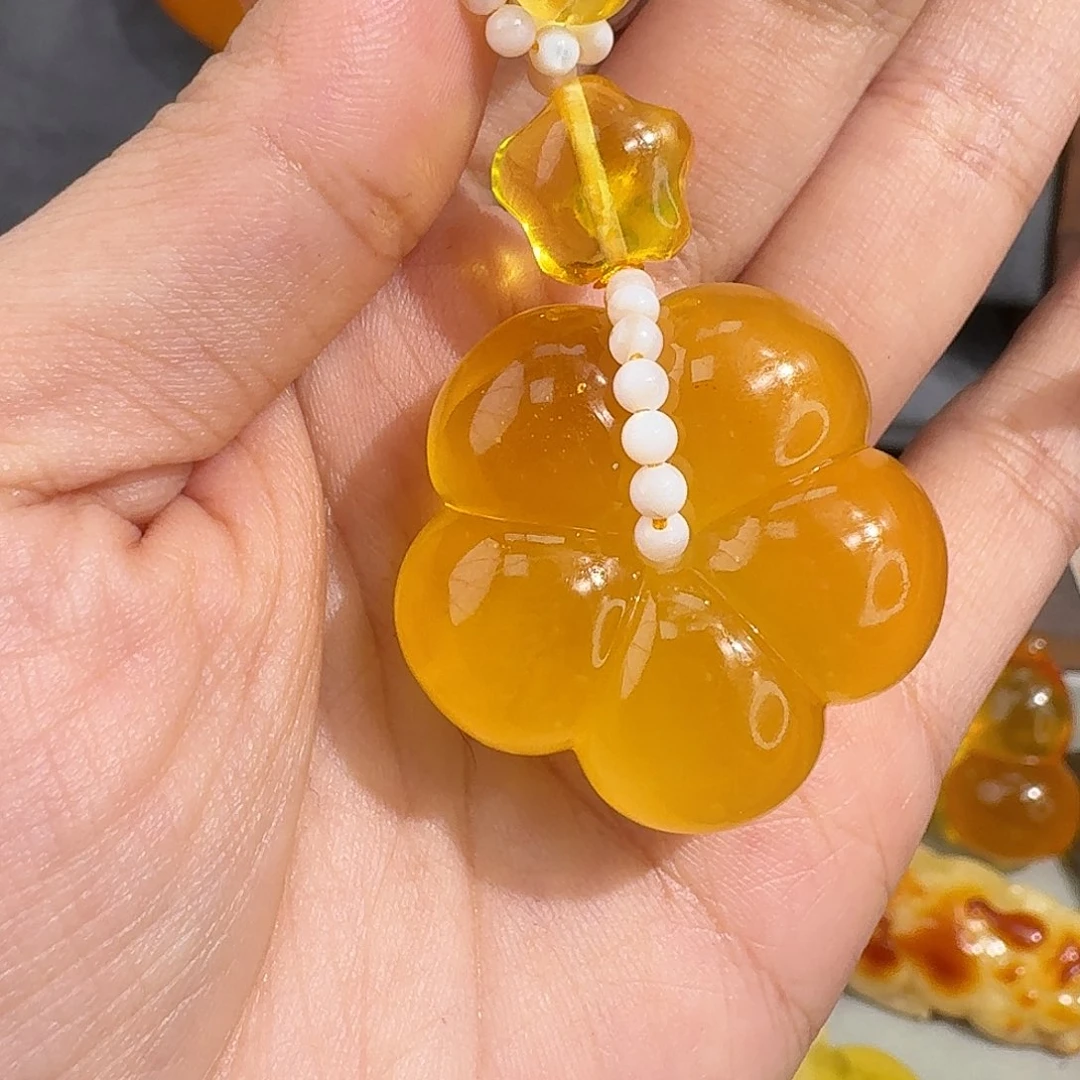 宝***常未镶嵌琥珀裸石我