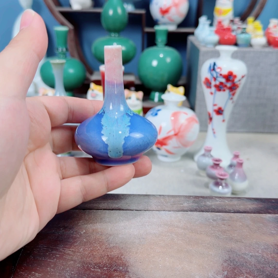 陶瓷手工小花器摆件