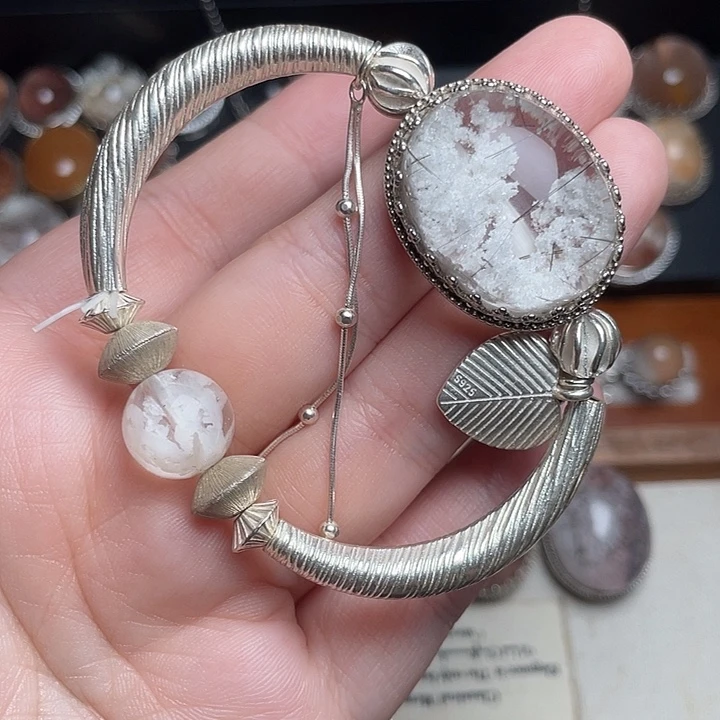 嫣***银S925镶嵌手链水晶