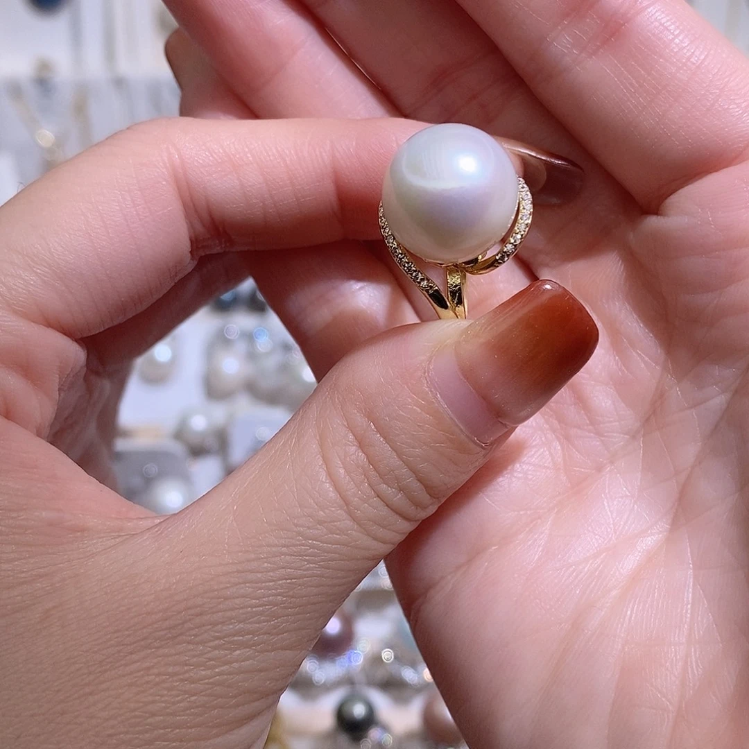 淡水珍珠戒指未镶嵌w13.7