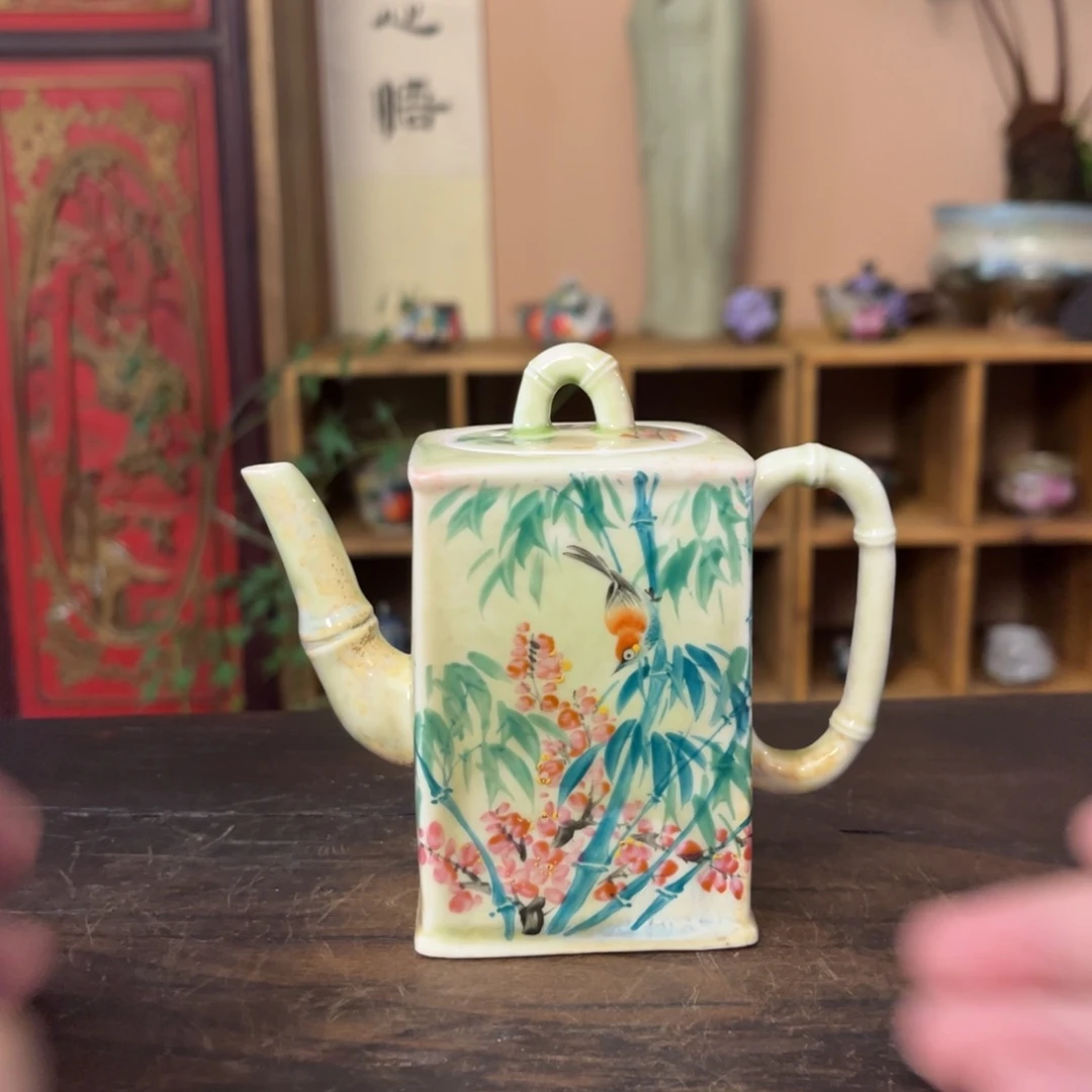 浅***心柴烧手工手绘陶瓷