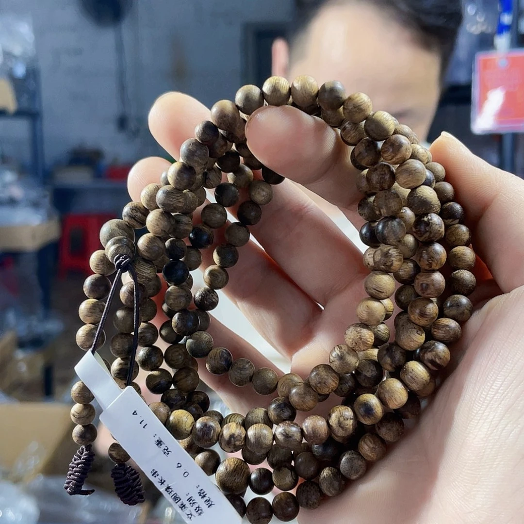 手串沉香野生文莱圆珠长串0.6/11克多样性发一