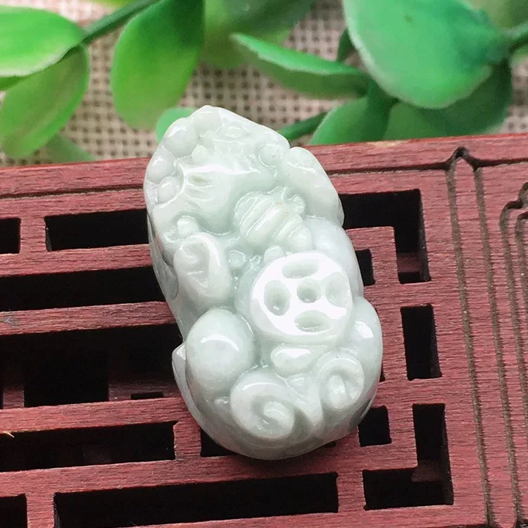 【天意珠宝阁】甄选优质天然翡翠貔貅吊坠多样性发货拍一发一