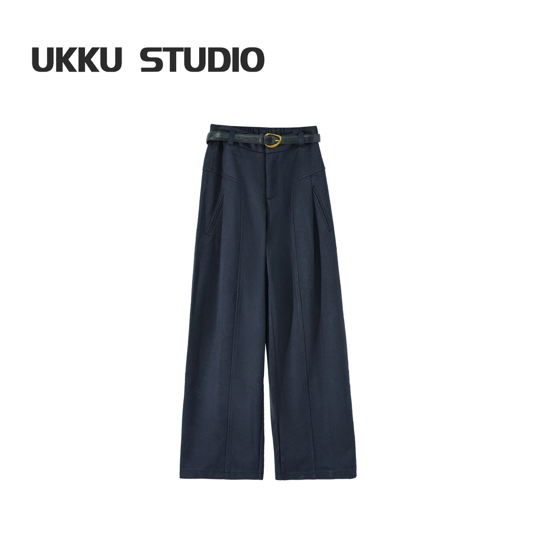 【姗姗】拼接轻奢休闲百搭韩版直筒裤PT253B01007T