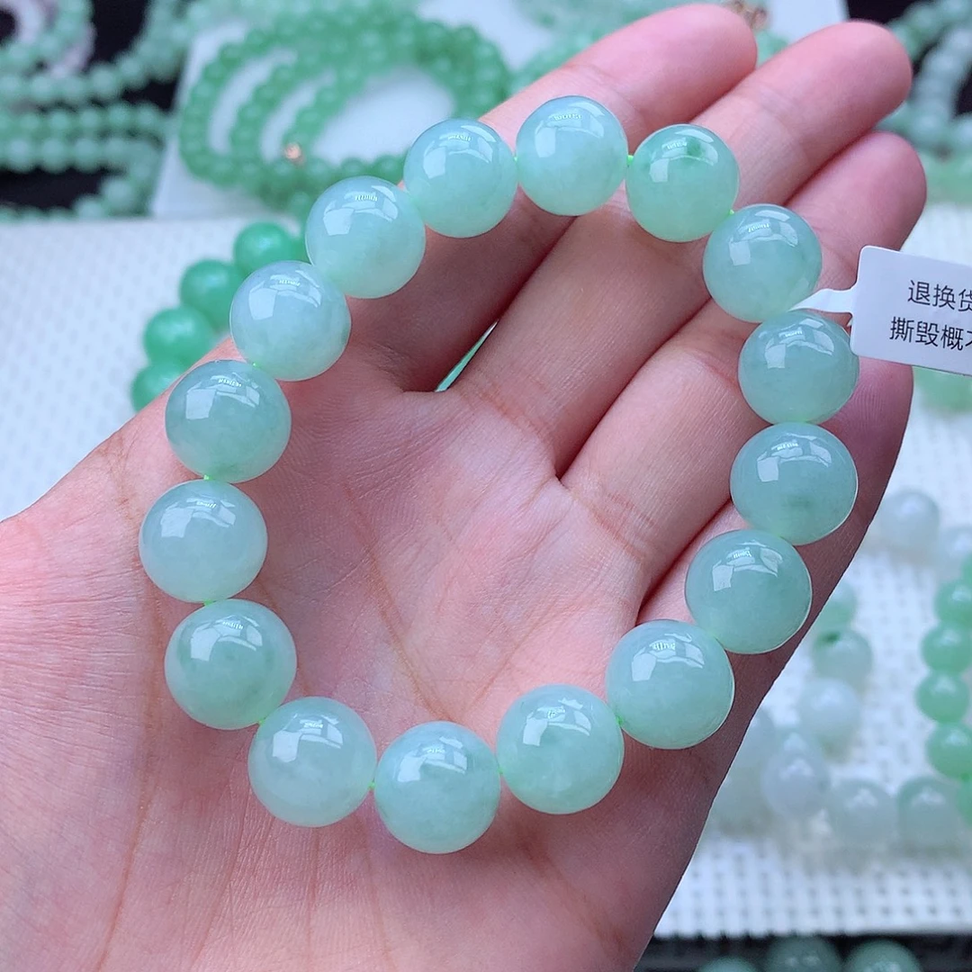 翡翠未镶嵌毛衣链卡12.8