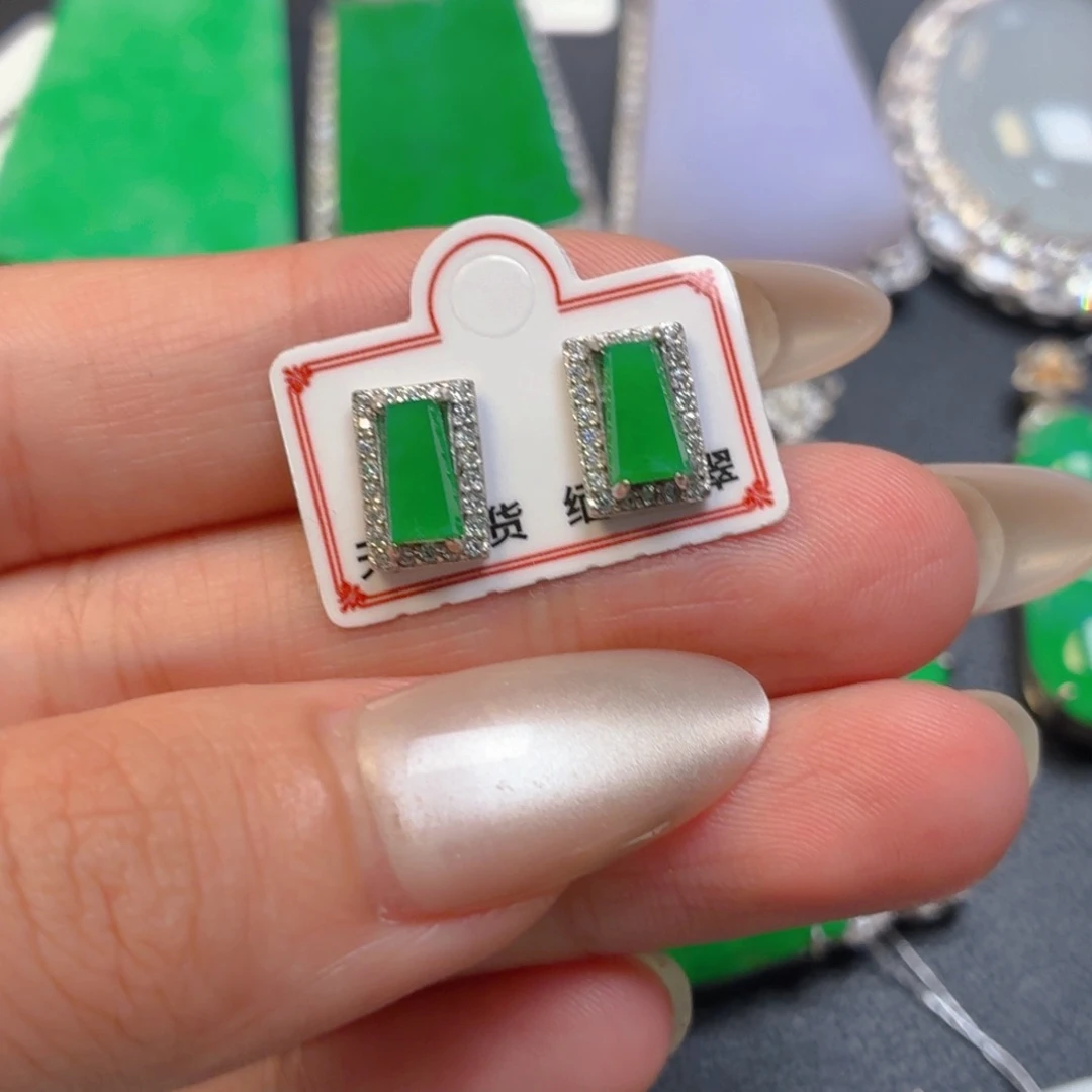 翡翠银S925镶嵌颈饰