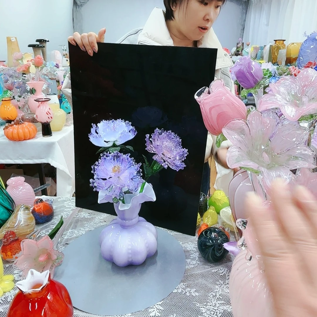 福利不退不换琉璃花瓶艺术品