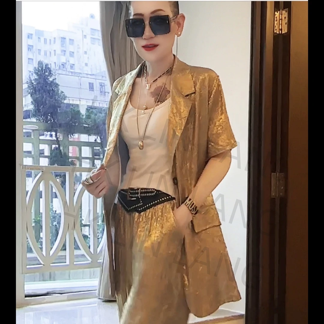 香港 Lin Lang伦哥私定 四色轻奢时尚气质重工设计师西装0305#