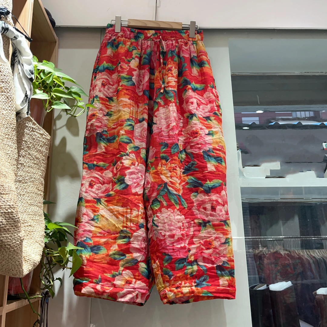 苎麻休闲双层香蕉裤(裤长92)