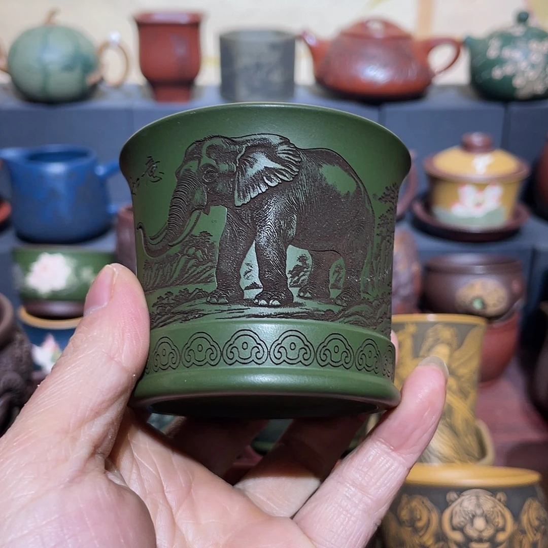 原矿紫砂手工主人杯