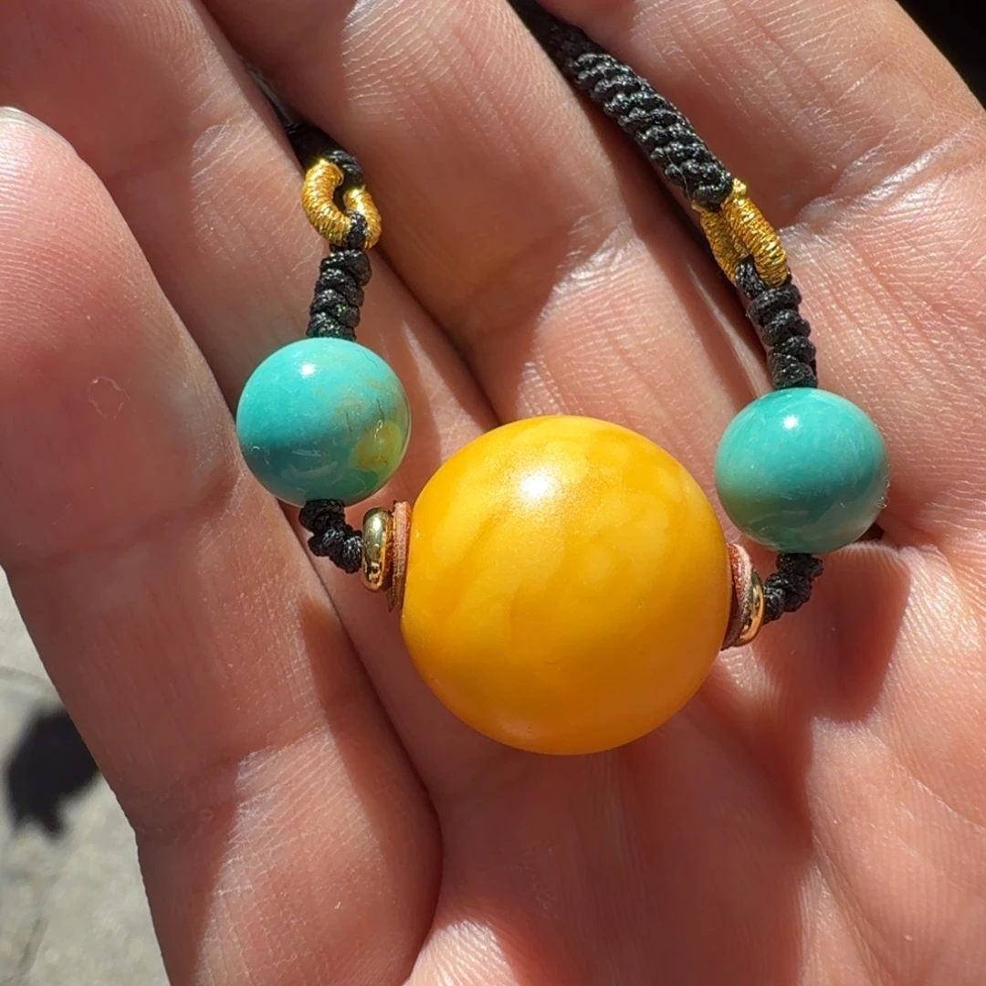 蜜蜡未镶嵌手链藏传精品吊坠项链