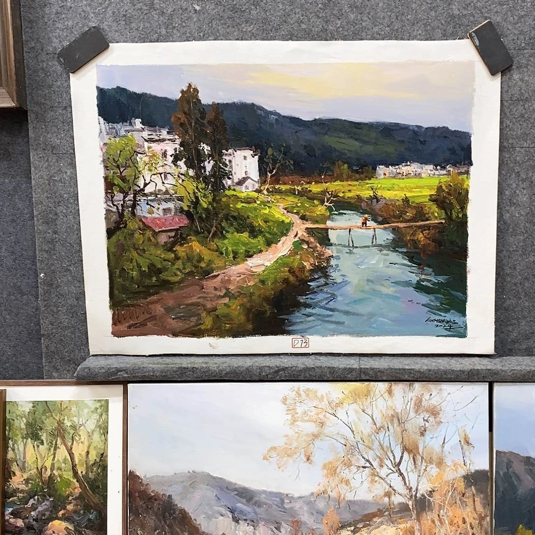 油画十**生风景油画作品