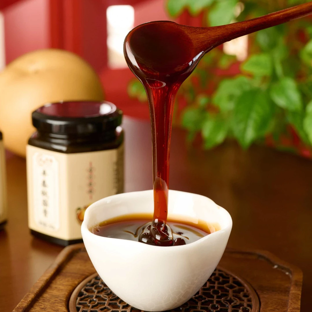 【秋月梨熬制】秋梨膏丨古法熬制无添加老人儿童冲饮果酱半斤瓶装