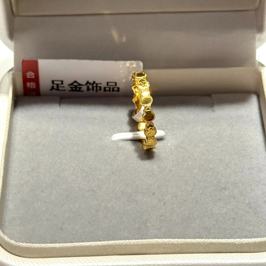 【大魔王专享】足金999 光面葫芦 GP 14# 3.07 纳金添喜