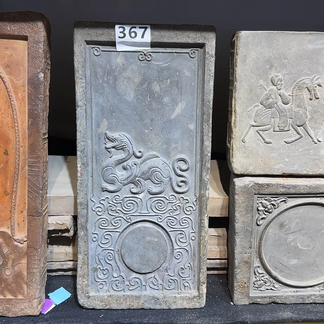 老砖后刻干泡茶台