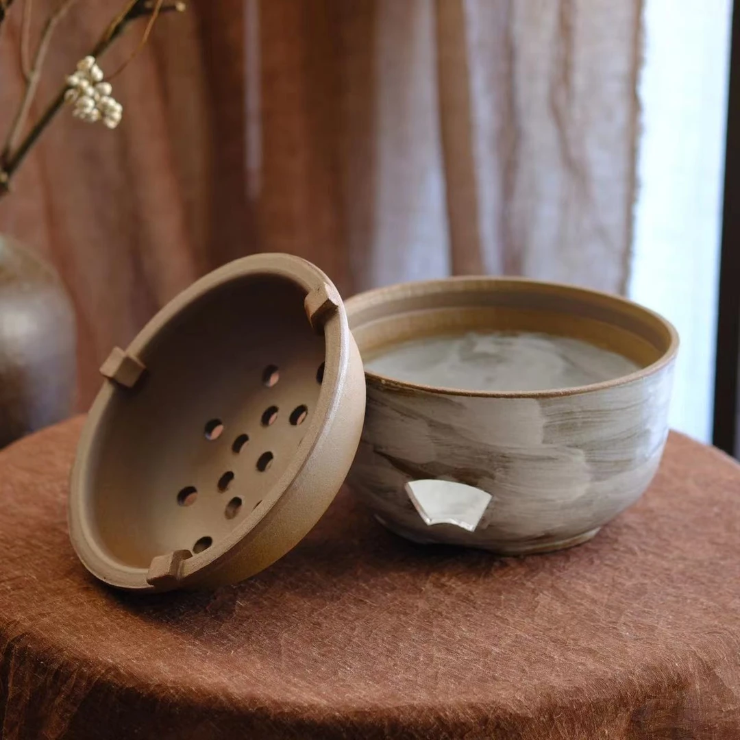 小喜宅 （微瑕）云雾大炉（直径22cm，高度13cm）