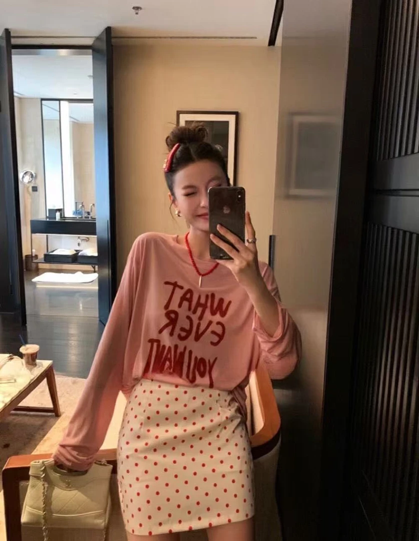 夏日多巴胺懒人福音字母涂鸦上衣轻薄三色百搭防晒衣长袖宽松上衣