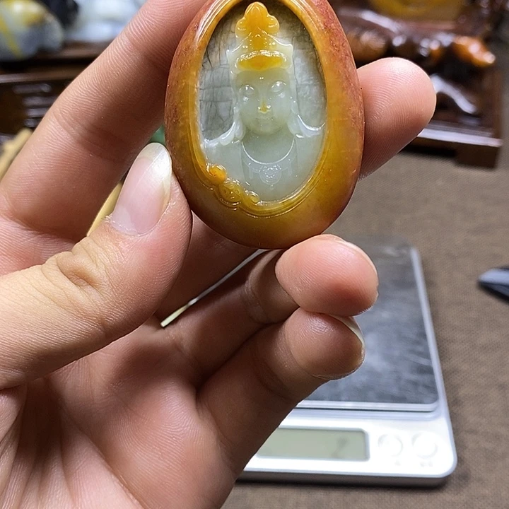 和田玉未镶嵌挂件