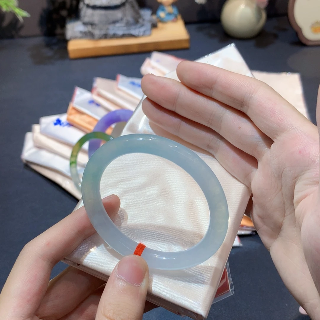 翡翠未镶嵌手镯翡翠手镯52圈口贵妃