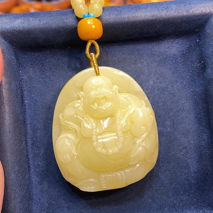 琥珀颈饰未镶嵌蜜蜡