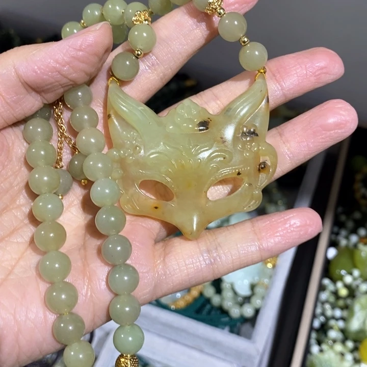 岫玉毛衣链未镶嵌