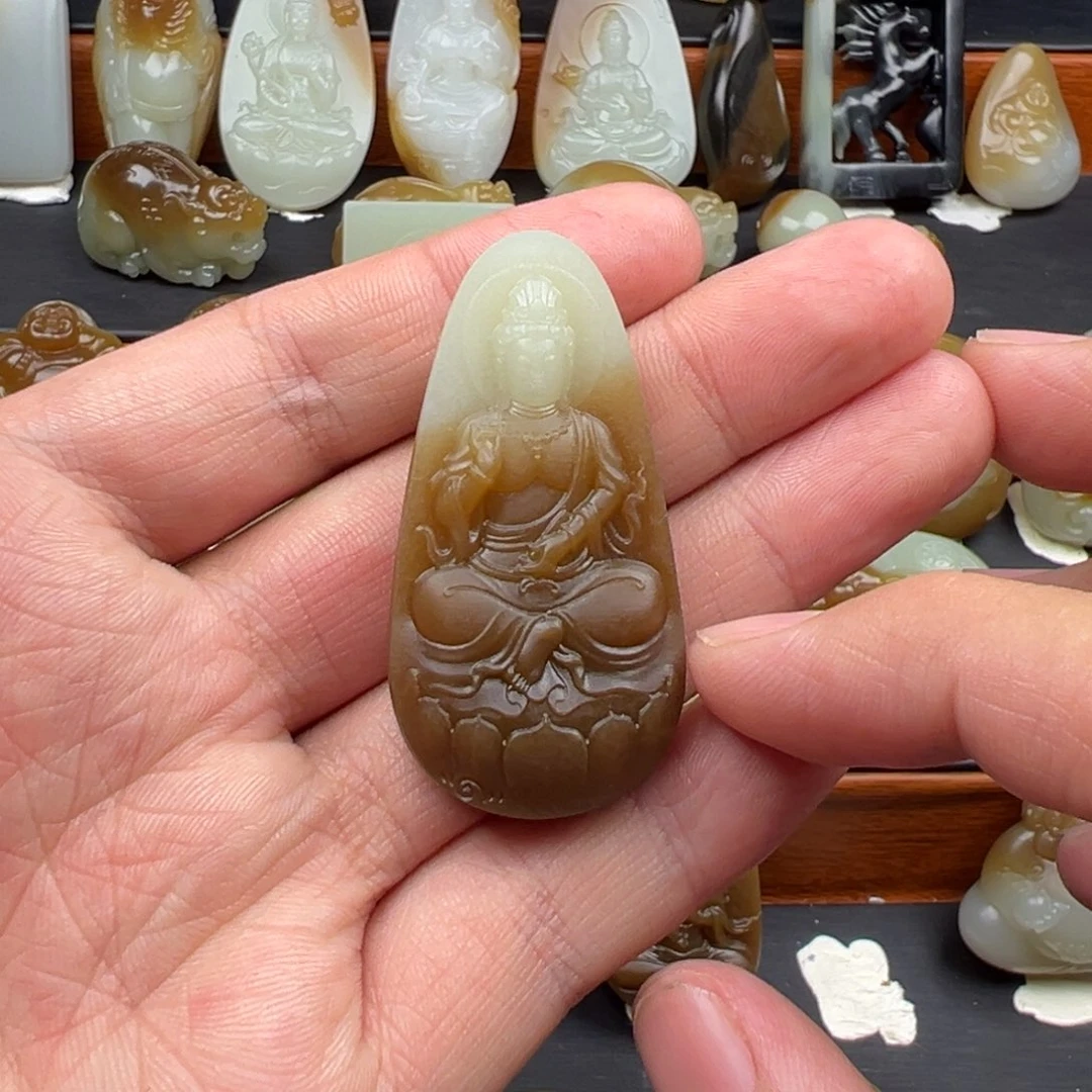 和田玉（糖玉）颈饰未镶嵌I****学