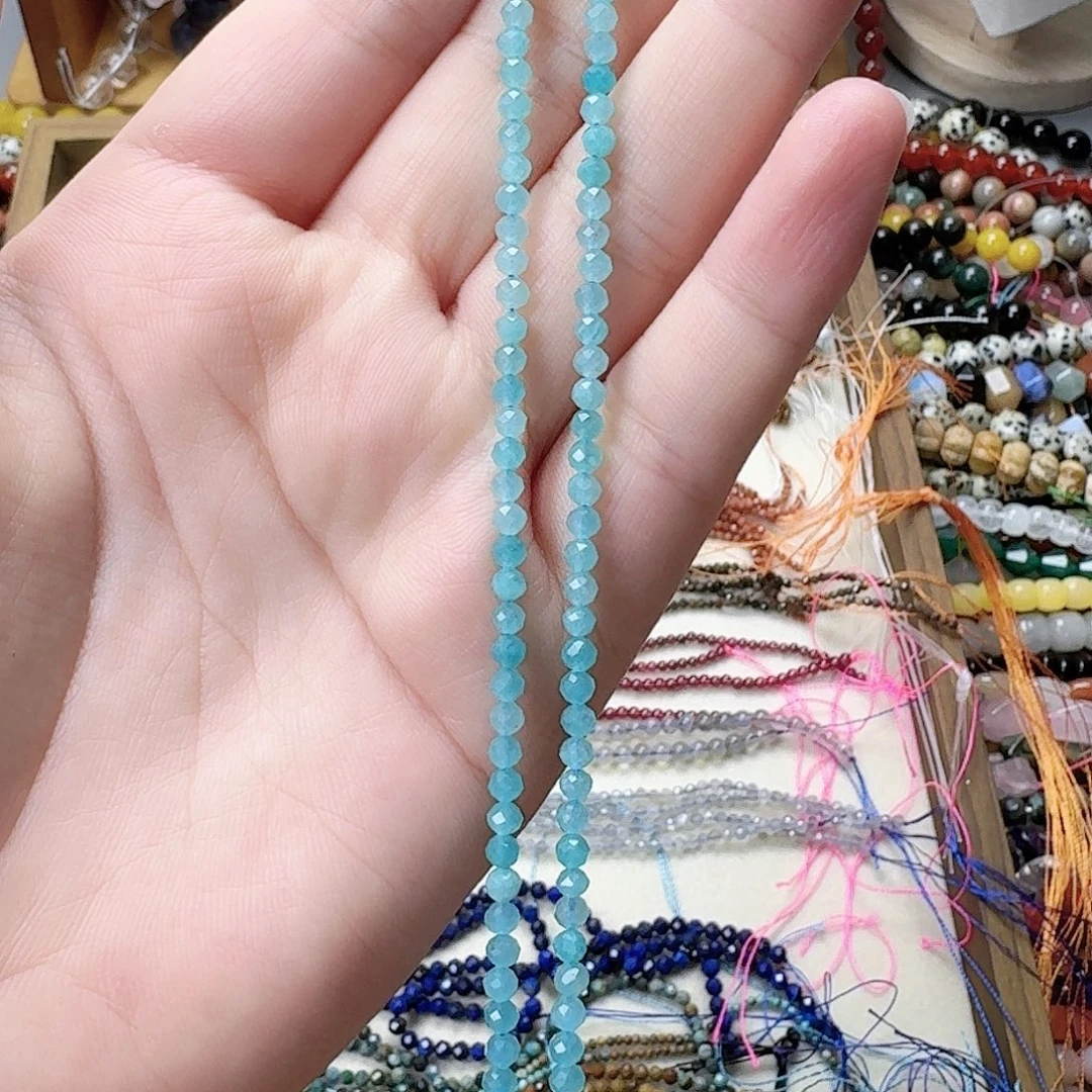 未镶嵌玛瑙/玉髓珠宝半成品卡3天河石一条
