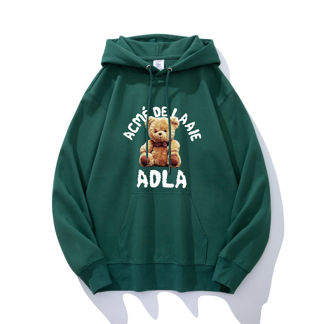 欧美潮牌秋冬连帽卫衣男女同款青少年印花百搭宽松休闲日常运动