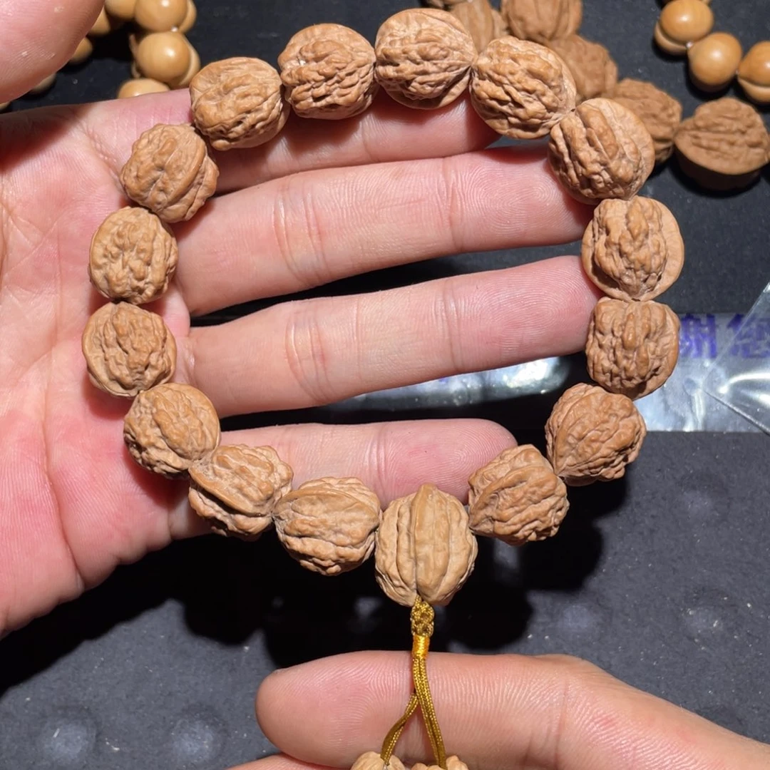 瓦***奇文玩核桃手串嵩山蛤蟆头无削尖无泡药16➕