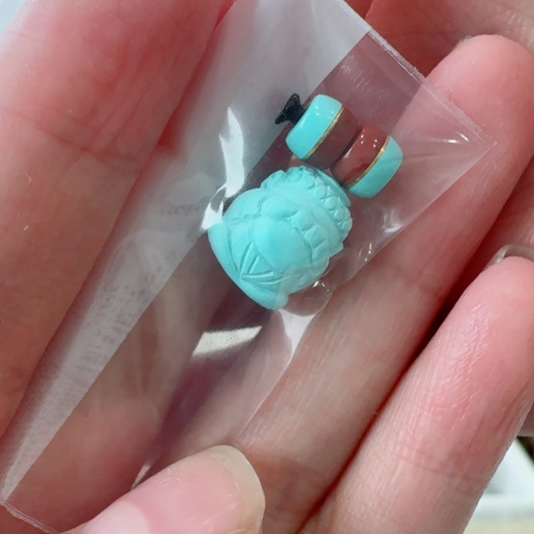 未镶嵌绿松石珠宝奇石