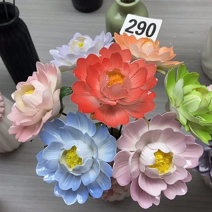 陶瓷纯手工捏花设计