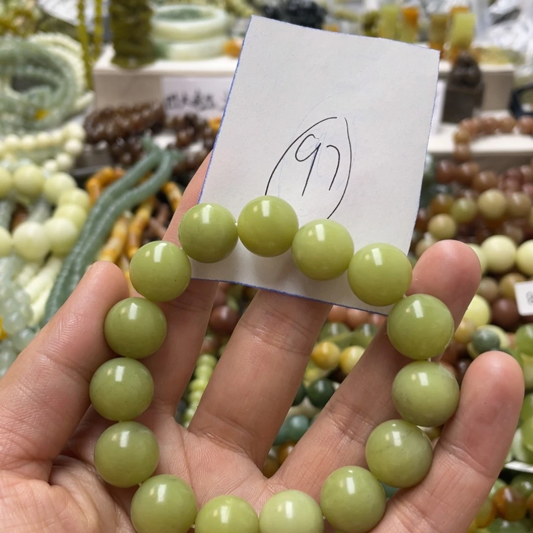 蛇纹石玉手链未镶嵌